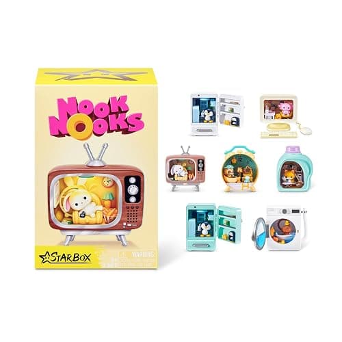 STARBOX Nook Nooks Series 1 Blind Box Collectible LED Animal Home Scenes - Image 1