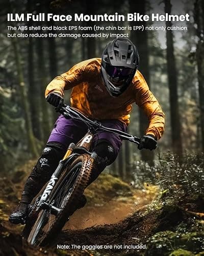 ILM Adult Mountain Bike Helmet Men & Women Full Face Lightweight BMX MTB Helmet ASTM CPSC CE Certified Cycling Helmet Model ZL-B068 thumbnail 2