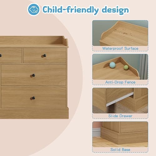 Nightstand for Child’s Room, Oak thumbnail 3