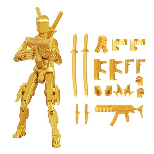 FoxVilla Assembly Completed T13 Action Figure, Titan 13 3D Printed Action Figure, 3D Printed Titan13, Assembled Dummy 13 Lucky 13 Toy Figure thumbnail 3