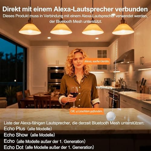 iLC LED RGBW Lampe E27 RGB+Warmweiß, Sync mit Musik farbwechsel Glühbirne mit APP, 16 Millionen Farben, 20 Modi thumbnail 3