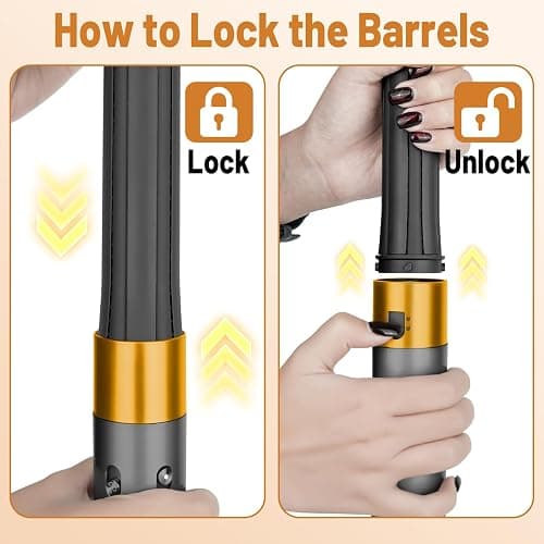 ZEPHBLOW 30MM Long Hair Curling Barrel Attachment Compatible with Dyson Airwrap HS01 HS05 HS08 Accessories, Automatic Curling Iron Curlers for Soft Inward Curls Voluminous Outward Waves thumbnail 8