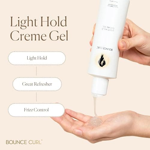 Bounce Curl Light Hold Creme Gel fol All Curl Types, Crunch-Free, Soft Hold Styling Gel, Fights Frizz & Locks In Moisture for Defined Curls, Aloe and Jojoba Formula, Sulfate & Silicone-Free 12 oz thumbnail 3