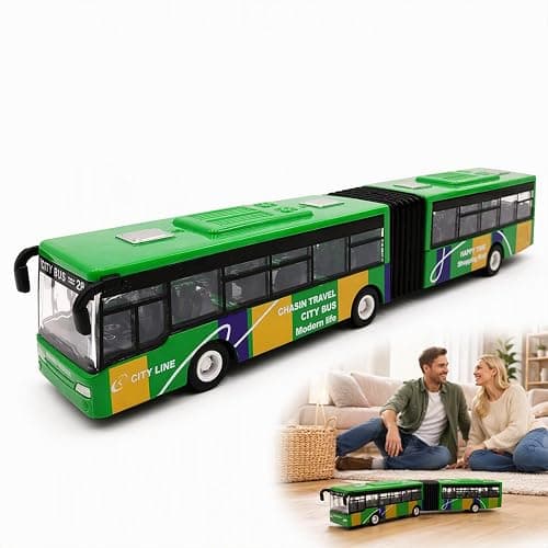 Dfiupdn 1 Double Decker Bus Toy, London Bus Toy, Pull Back Toy Cars | Double Decker Bus Design, Pull Back Action Mechanism, Durable Construction Materials, Imaginative Play Scenarios, Collectible - Image 1