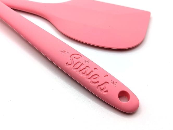 Customizable Silicone Spatula - Personalized Kitchen Tool for Unique Cooks - Heat-Resistant, Non-Stick, and Ergonomic - Your Name Embossed - Perfect Gift Idea (Pink) thumbnail 5