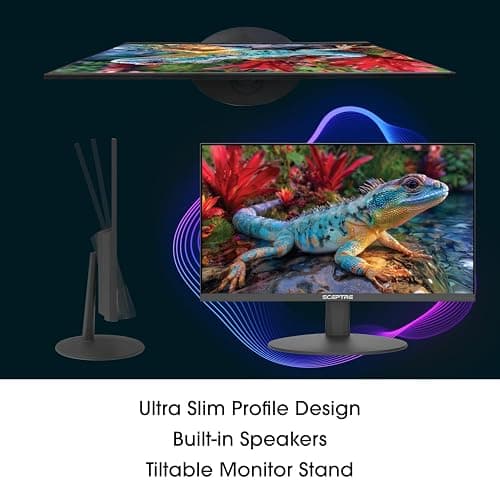 Sceptre New 22-Inch Gaming Monitor, FHD 1080p, Up to 144Hz, HDMI, DisplayPort, Built-in Speakers, Machine Black (E225W-FW144 Series, 2026) thumbnail 7