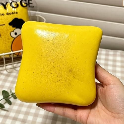 Slow Rising Simulated Stress-Relief Toy, Soft PU Sensory Fidget Toy (1, 4.1inch-Yellow) thumbnail 2