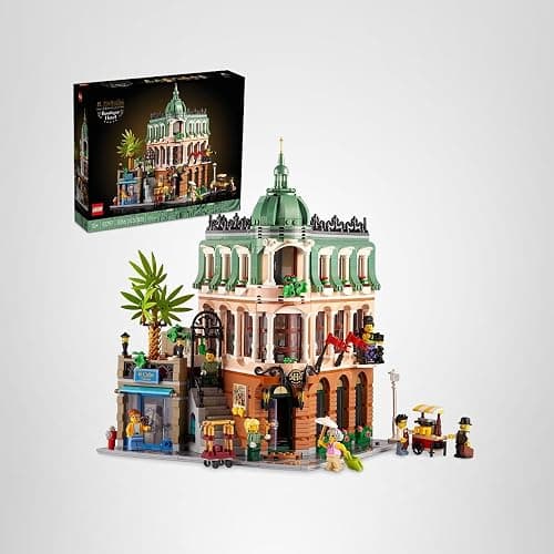 LEGO Icons Boutique Hotel Model Kits - Bedroom or Office Decor for Men & Women, Ages 18+ - Building Blocks for Adults for Display - Gift Idea - 10297 thumbnail 10