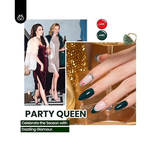 Beetles Gel Nail Polish Set - Style Manifesto 60 Colors Winter Uv Gel Polish Kit Jelly Brown Glitter Nude Pink White Red Blue Green Color Nail Polish Base &Glossy Matte Top Coat Gift for Her Women thumbnail 4