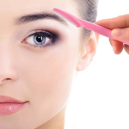 FEPITO 12 Pcs Eyebrow Razors Eyebrow Trimmer Facial Hair Remover for Women and Men(4 colors) thumbnail 6