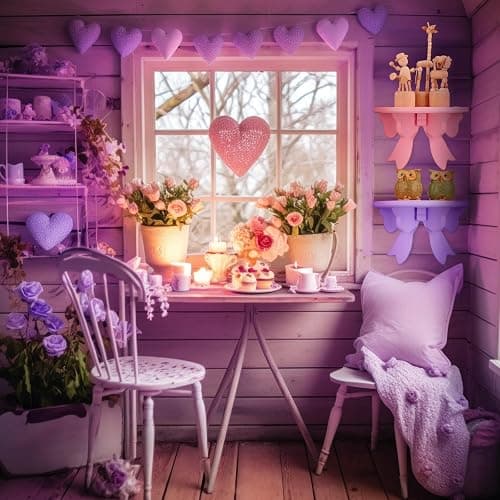 Pinkunn 2 Pcs Bow Floating Shelves Kawaii Shelf Book Stand Farmhouse Rustic Corner Wall Shelf Wooden Bow Tie Rack Princess Room Decor for Nursery Home Bedroom Office Wall Decor(Pink,Purple) thumbnail 6