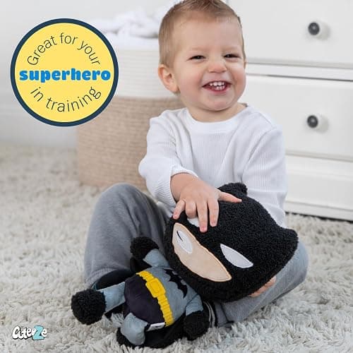 Kids Preferred WB DC Batman Cuteeze Extra Soft Plush Stuffed Superhero Toy for Baby and Toddler Boys and Girls – 12 Inch Size thumbnail 4