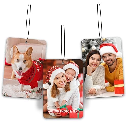 YATEDIY,Custom Air FreshenerCar-Double Sided photo Personalized Air FreshenerCar Multiple Fragrances DecorationsWardrobe,Bathroom,Hanging Ornaments(Unique Scented Gift)(Rectangle) thumbnail 7