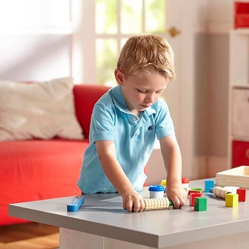 Melissa & Doug Shape, Model, and Mold Craft Activity Set - 4 Tubs of Modeling Dough and ToolsArts and Crafts for Kids Ages 3+ thumbnail 2