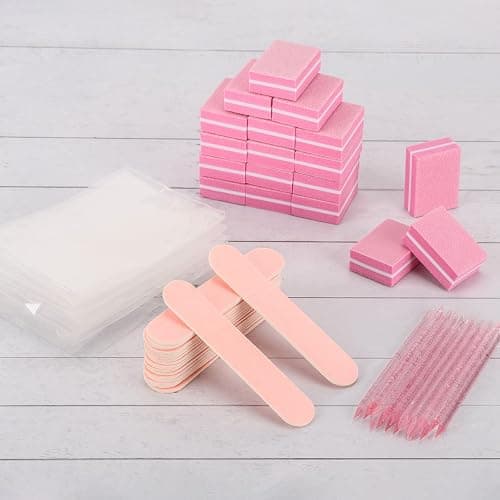 48 Sets Disposable Manicure Kit, Individually Package Nail Kit,Manicure Set with Mini Nail File,Mini Nail Buffer,Nail Stick for Salon Home thumbnail 6