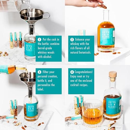 DO Your Whisky | DIY Whiskey Infusion Set | Whiskey Making Kit | 12 Woodchips & Botanicals | 6 Whiskey Stones & Recipe Guide Anniversary, or Birthday Gift for Him thumbnail 3