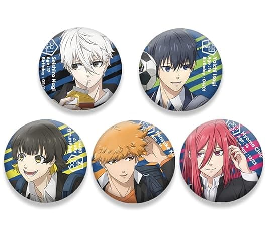 GO2COSY Set of 5 Anime BLUE LOCK Lapel Pin Isagi Yoichi Cute Brooch Pins Badges - Image 1