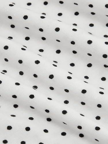 CIDER Women's Polka Dot Top Going Out Crop Tank Tops Boat Neck Ruched Summer Tops Trendy Cute Y2K Outfits thumbnail 4