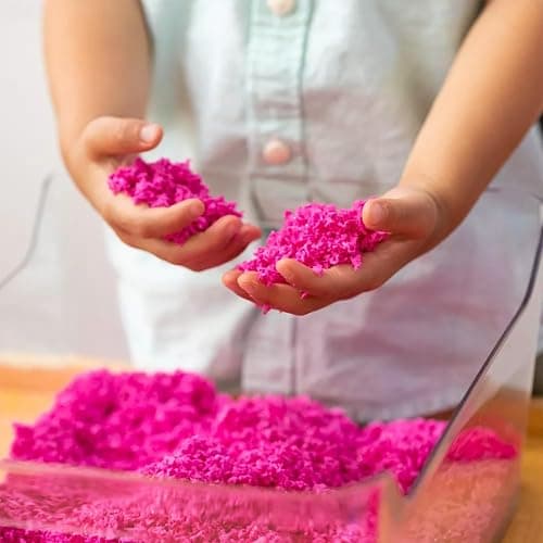 Educational Insights Pluffle® 4-Pack - Sensory Bin Foam Set, No Mess Alternative to Sand Toys & Slime for Toddlers, Fun Sensory Table Filler for Home or Classroom, Gift for Kids Ages 3+ thumbnail 2