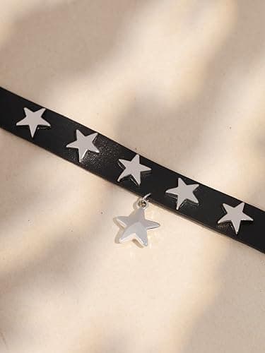 Sacina Gothic Black Star Choker Collar, Goth Punk Black Choker, Costume Christmas Jewelry Gift for Women thumbnail 6