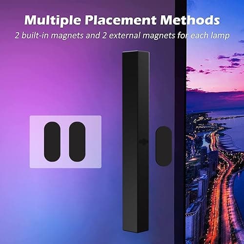 DS Smart LED Light Bars, Gaming Lights, Ambient Light, RGB TV Backlights with Scene Modes and Music Modes for Gaming, Computer Case, PC Monitor, TV, Laptop (Z Series) thumbnail 6