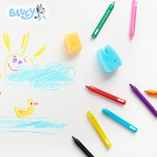 Bluey Bath Crayons for Kids Toddlers, Water Colouring Set Bath Toys Washable Non Toxic Easy Grip, Kids Gifts thumbnail 2