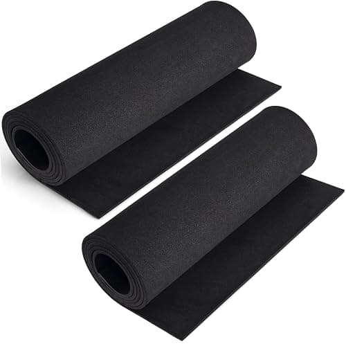 2-Pack Black Eva Foam Sheets roll, Premium eva Craft Foam 5mm Thick, 13.9" x 59", High Density 86kg/m3 for Halloween Cosplay Costume, Crafts, DIY Projects by MEARCOOH - Image 1