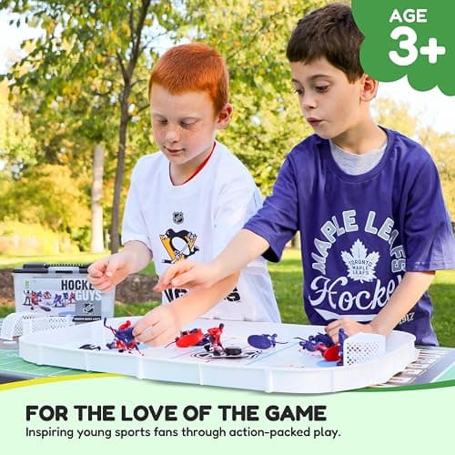 Kaskey Kids NHL Hockey Guys, Blackhawks vs. Red Wings, 27 Pieces in Each Set, Includes 2 Teams and Travel Storage Case, Nostalgic Sports Action Figures for Imaginative Play, Ages 3 and Up thumbnail 2