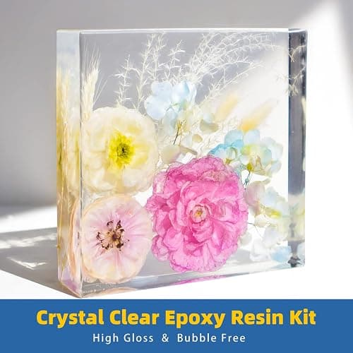 TAKIMO 1 Gallon Crystal Clear Resin Kit,No Bubble & Not Yellowing Epoxy Resin for Coating, Casting, Table Top,DIY, Bar Top, River Tables, Resin Art, Wood with High Gloss Finish thumbnail 2