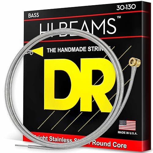 DR Strings Hi-Beam - Stainless Steel Round Core Medium 6 String 30-130 (MR6-130) - Image 1