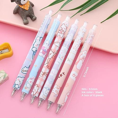 SIMSHOTUS 58PCS Cute Rabbit School Supplies Set Kawaii Stationery Kit Back to School, Including Notebook,Gel Pens,Pencil Case,Stickers,Festival Holiday Birthday Party Favors Easter Basket Stuffers thumbnail 5