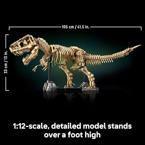 LEGO Jurassic World Dinosaur Fossils: Tyrannosaurus Rex - Building Set for Adults, Ages 18+ - Gift for Birthdays - Home Decor for Bedroom, Office, or Any Room - Collectible DIY Kit - 76968 thumbnail 2