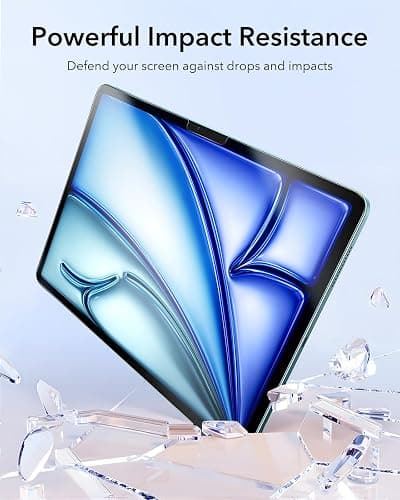 ESR 2 Pack Paper-Feel Screen Protectors for iPad Air 11 Inch M3/M2 (7th/6th Generation, 2025/2024), Write and Draw Like on Paper, 9H Tempered Glass, Matte Writing Film with Alignment Frame, Anti-Glare thumbnail 6