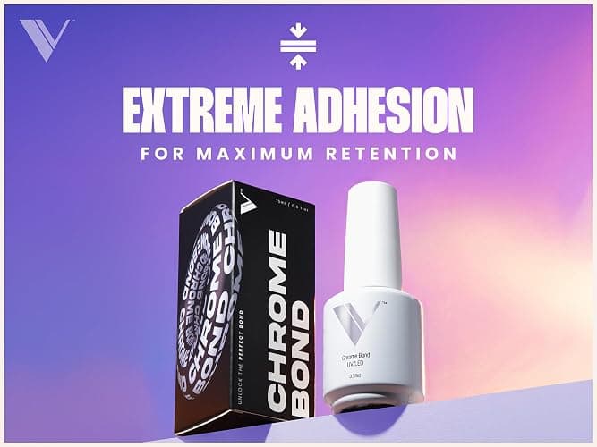 V Beauty Pure Chrome Nail Bond - Chrome Base Coat, Precise Powder Placement with Maximum Retention, Beginner-Friendly Formula, Protects Against Lifting and Chipping - 15 mL thumbnail 5