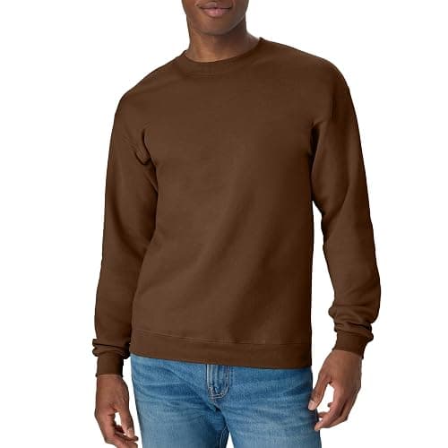 Hanes Men's Sweatshirt, EcoSmart Fleece Crewneck Sweatshirt, Big & Tall Available, 1 or 2-Pack - Image 1