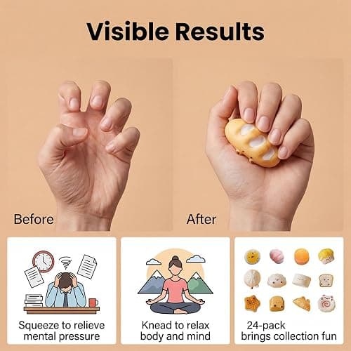 Advent Calendar, Anxiety Relief Fidget, Soft Squeeze Decompression Dough, Ideal For Adults & Teens, Fun Gifts For Stress-Free Moments (#01) thumbnail 5