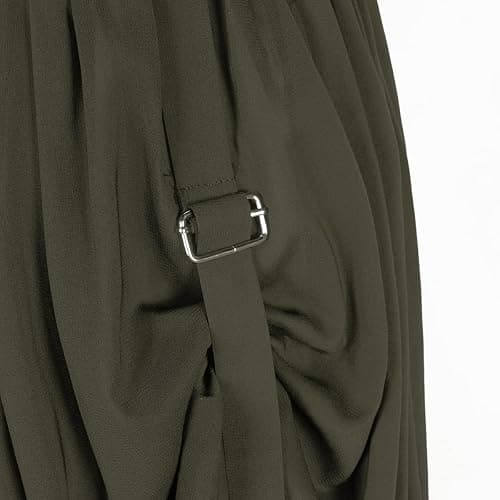 Women's Renaissance Skirt Victorian Peasant Double-Layer Maxi Long Skirt thumbnail 2
