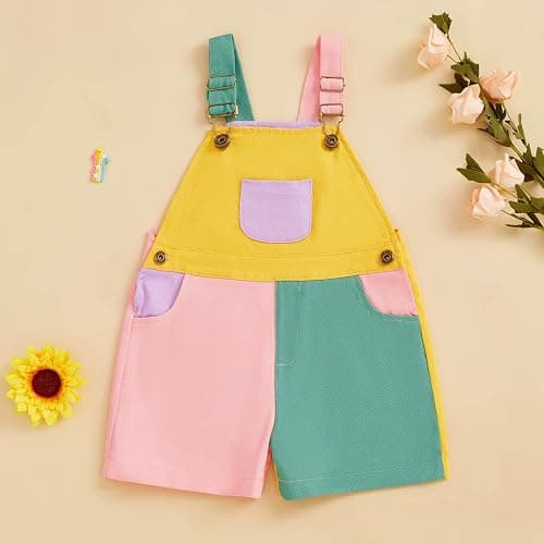 Overalls - 18-24 months - pink or green thumbnail 2