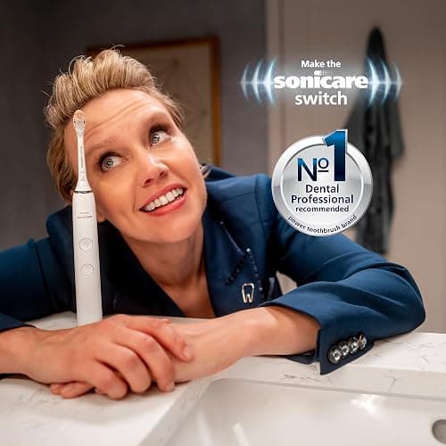 Philips Sonicare 4100 Rechargeable Electric Toothbrush, with Pressure Sensor, 2 Intensity Settings, SmarTimer and QuadPacer, 14-Day Battery Life, White, Model HX3681/23 thumbnail 2