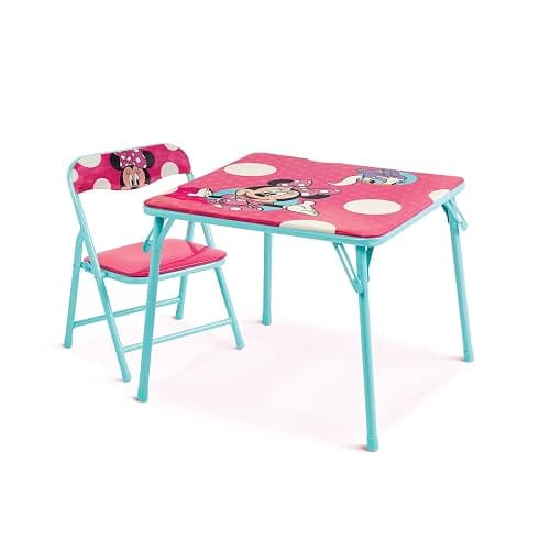 Jakks Pacific Minnie Jr Activity Table Set with One Chairs ,Teal and Red thumbnail 3