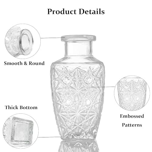 Glass Bud Vases Set of 40 PCS, Small Flower Vases for Wedding Centerpiece Table Decoration, Vintage Vase in Bulk for Flower Arrangements, Mini Vase for Birthday Party, Festival Home Decor,Clear thumbnail 4