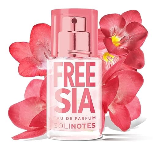 SOLINOTES Freesia Perfume for Women - Eau De Parfum | Delicate Floral and Soothing Scent - Made in France - Vegan - 0.5 fl.oz - Freesia