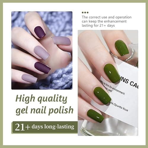 JODSONE 60 PCS Gel Nail Polish Kit with U V Light 55 Colors Gel Polish Base Top Coat Manicure Gifts thumbnail 5