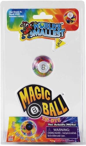 World's Smallest Magic 8 Ball Tie Dye, Multi, Model:5140 - Image 1