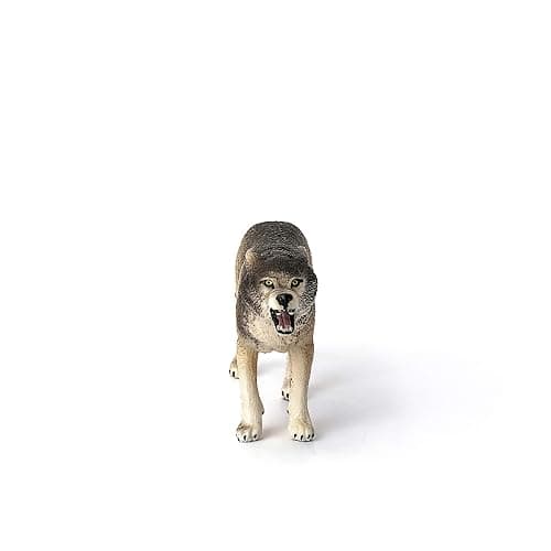 Schleich Wild Life Realistic Prowling Gray Wolf Figurine - Durable North American Forest Animal Figure for Kids, Perfect Toy for Fun and Imaginative Adventures, Gift for Boys and Girls Ages 3+ thumbnail 3