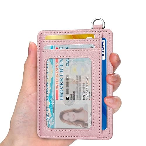 EcoVision Slim Minimalist Front Pocket Wallet, RFID Blocking Credit Card Holder Wallet with Detachable D-Shackle for Men Women thumbnail 3
