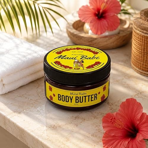 Maui Babe Body Butter – Intensive All-Over Body Moisturizer with Cocoa Butter & Coconut Oil, 8 oz thumbnail 7