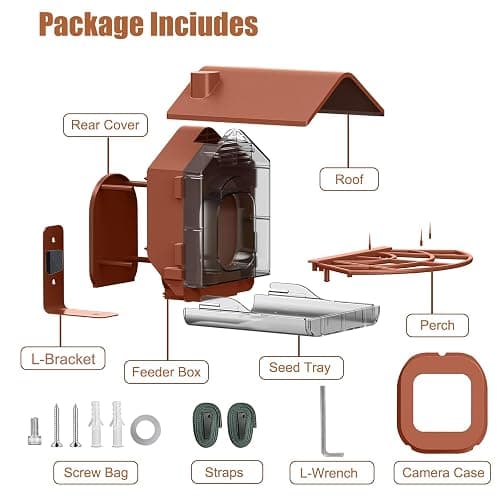 Zivif Bird Feeders for Outdoors, Compatible with Blink Outdoor Camera, Smart Bird Feeder for Watching (Camera NOT Included) thumbnail 6