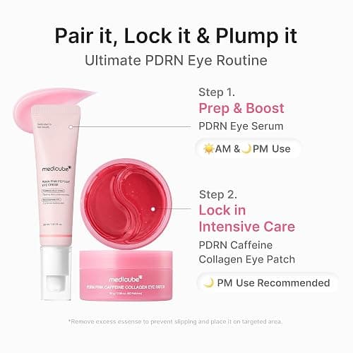 medicube Eye Patch PDRN Caffeine Collagen - Firming Gel Patches, 30 Pairs | Age-Defying Care with Retinol & Collagen - Gel Patches for the appearance of Dark Circles, Undereye Bags, Korean Skincare thumbnail 7