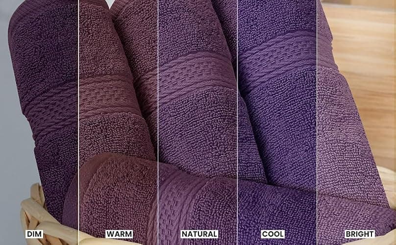 Utopia Towels 8 Piece Luxury Towel Set – Majestic Plush, Super Absorbent & Quicker-to-Dry, Thick 100% Ring Spun Cotton Towels for Bathroom, Spa & Hotel – 2 Bath, 2 Hand, 4 Washcloths, Plum thumbnail 8
